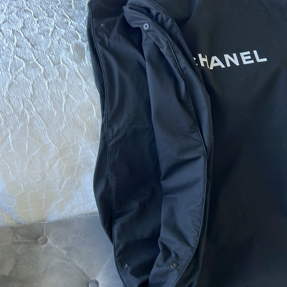 Authentic Black Canvas CHANEL Garment Travel Bag - Picture 6 of 12
